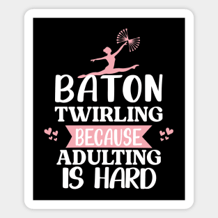 Funny Baton Twirling Magnet